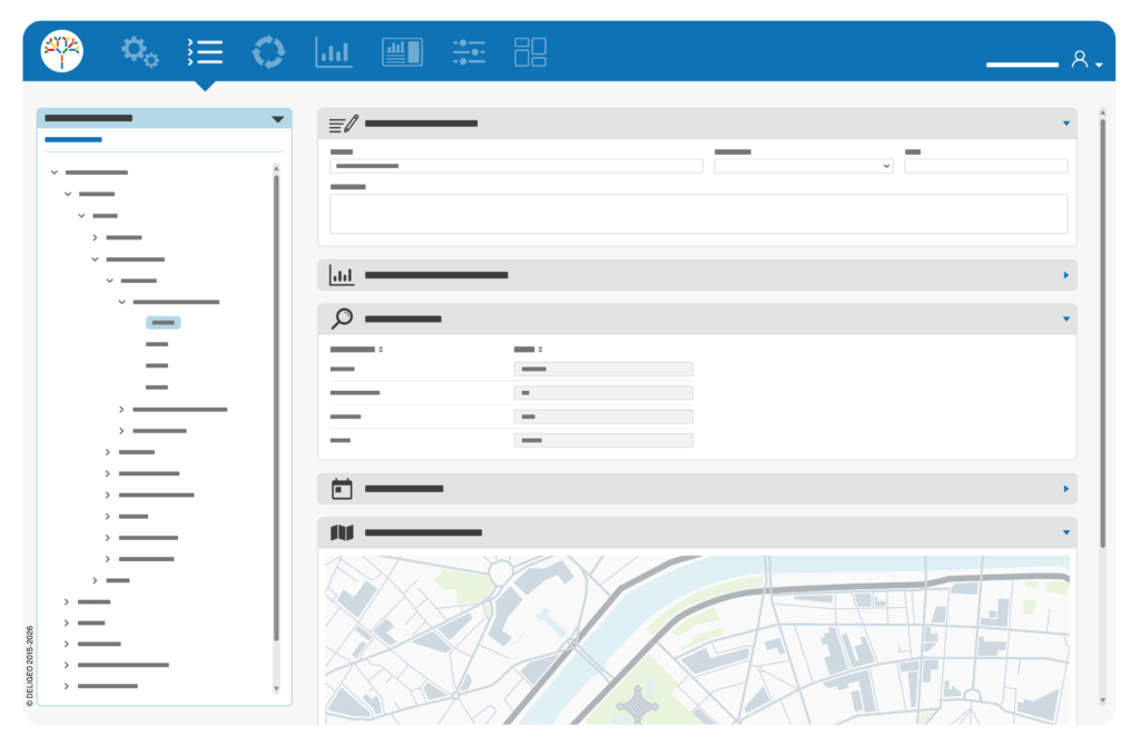 Inventaire des actifs dans le logiciel de gestion du patrimoine tcoTrees